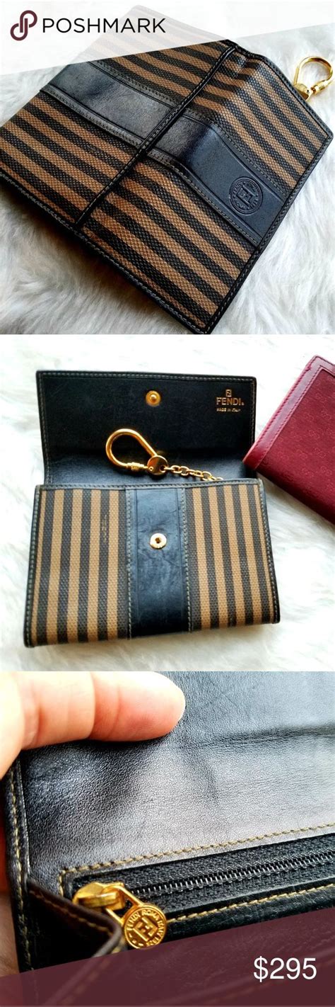 fendi wallet stripe|authentic fendi wallet.